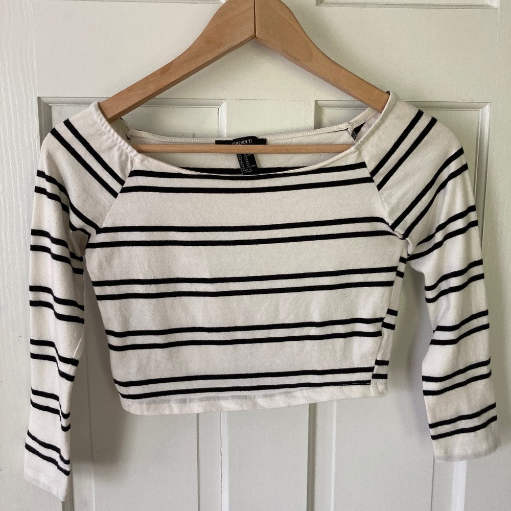 Striped crop top